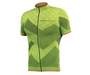 Biotex Maglia a Manica Corta Soffio con Zip per Ciclismo e Running, Intimo Tecnico Sportivo, Giallo, Taglia II (M/L)