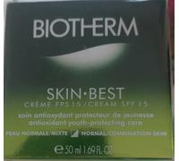 BIOTHERM SKIN-BEST crème SPF15 soin antioxydant protecteur ge jeunesse 50ml