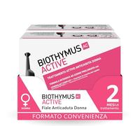 Biothymus Active Donna, 20 Fiale Anticaduta Capelli, 2 Mesi di Trattamento