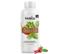 BIOTICA Concime Liquido per Peperoncino e Piante Aromatiche 1L - CREMENTUM Fertilizzante per Basilico, Prezzemolo, Rosmarino, Origano, Salvia, Menta - Migliora Crescita, Colore e Sapore