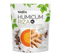 Biotica Humicum Riza Humus di Lombrico con Micorrize e Trichoderma - Migliora la Fertilità del Suolo e lo Sviluppo Radicale - Ideale per Piante, Fiori e Orticole - 6 L