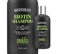 Biotin Hair Growth Volumizing Thickening Shampoo, Hair Loss Thinning and Fine Hair, Regrowth Thickening Products for Men Women, Solfati Free and Vegan Friendly, Mokita Naturals 8.5 Ounces