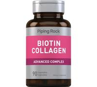 Biotina 10.000mcg + collagene + complesso multivitaminico 90veggicaps SUPER P...