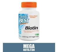 Biotina 5000mcg 120 Vegani Pillole Non Compresse Crescita Capelli Buono Con