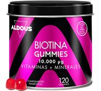 Biotina Capelli 10000 mcg 120 Caramelle Gommose gusto Ciliegia Integratore per