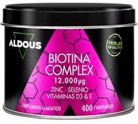 Biotina Capelli 12000 mcg 400 Compresse Integratore Capelli Biotina Zinco