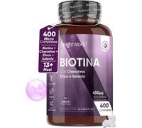 Biotina Capelli + Cheratina + Selenio + Zinco 400 Micro-Compresse (13+ Mesi) Vit