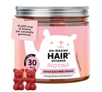 Biotina Gummies Ah mazing Hair Integratori per Capelli Formula Potenziata 100 µg