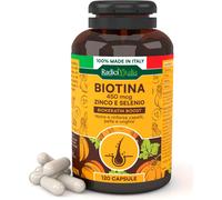 Biotina Zinco E Selenio 450Mcg Integratore Vitamina B7 120 Capsule per Crescita