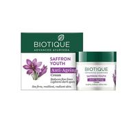 Biotique 100% Natural Herbal Zafferan Anti Ageing Youth Rud Ageless Crema Vis...