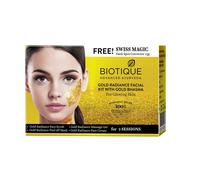 Biotique Oro Splendore Facciale Kit Con Oro Bhasma Per pelle Luminosa 75g