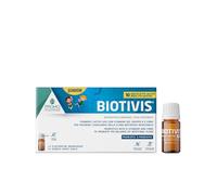 Biotivis Junior-Fermenti Lattici Probiotici per Bambini-con 10 Mld di Probiotici, FOS e Vitamine B-Per l'equilibrio della Flora Batterica-Senza Glutine e Lattosio- 12 Flaconcini Monodose da 8 ml