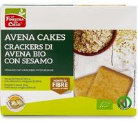 LA FINESTRA SUL CIELO AVENACAKES CRACKERS DI AVENA CON SESAMO BIO VEGAN SENZA LIEVITO DI BIRRA CON OLIO EXTRAVERGINE DI OLIVA 250 G