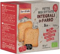 Fior Di Loto - 0036331 - Fette biscottate integrali al farro - 300 gr - Fior di Loto - conf. 36 pezzi - 96836 - Conf. da 12 Pz. - 0036331
