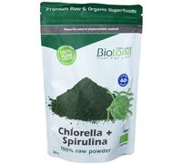 Biotona Bio Chlorella + Spirulina Raw Powder 200 g Polvere