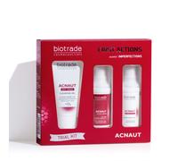 Biotrade Acnaut Trial Kit - set di 3 step routine contro brufoli e imp