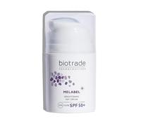 La crema giorno sbiancante Melabel è indicata per schiarire le macchie scure sulla pelle come lentiggini, macchie senili, macchie di gravidanza, acne e scottature solari. Con +50 protezione solare