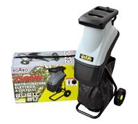 Biotrituratore Elettrico per Giardinaggio da 2500W KOMBO 2 Lame + Sacco da 50 L