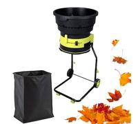 Biotrituratore Per Compost E Foglie Da 2500 W Con Sacco Di Raccolta, Biotrituratore Elettrico Da Giardino, Tramoggia Larga 54 Cm, Per La Raccolta Di Foglie Cadute,A