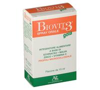 Biovit 3 Gola Spray Integratore Alimentare a Base di Propoli 15Ml