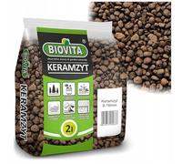 BIOVITA - Argilla espansa, granulato di argilla per drenaggio, 8-16 mm, granulato di argilla espansa per piante da interno, 2 l