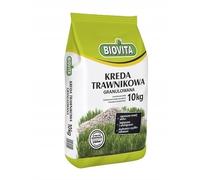 BIOVITA Calce per prato granulato - Fertilizzante efficace per un prato sano, denso e succoso - Facile da usare e effetto sostenibile (10 kg)