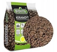 BIOVITA Granuli di argilla per drenaggio 4 - 8 mm - argilla espansa granulata per piante d'appartamento 5 l