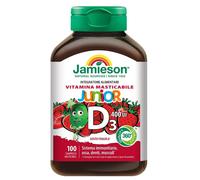 Biovita JAMIESON VITAMINA D3 JUNIOR 400UI FRAGOLA 100 COMPRESSE MASTICABILI