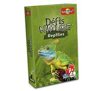 Bioviva- Défis Nature Reptiles Sfide Scommetti sui Punti di Forza di Questi Animali per Vincere la Battaglia-Gioco di carte-2-6 Giocatori-7 Anni-Made in France, Colore Rettili, L, 0101003108
