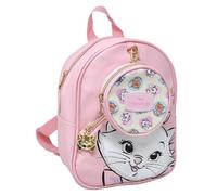 Bioworld Aristocats Marie PU 10" Mini Deluxe Zaino - Carino Mini Daypack con tasca frontale