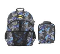 Bioworld Batman - Set di 2 zaino e kit per il pranzo, 40,6 cm, per ragazzi