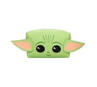 Bioworld Big Face Grogu - Borsa cosmetica in poliuretano verde con orecchie applicate, multicolore, Multicolore, Taglia unica