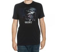 Bioworld Call Of Duty Ghosts T-Shirt Premium Nero In Cotone Misto