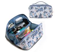 Bioworld Disney Stitch Poses - Trousse per cosmetici, 23 cm, colore: Blu