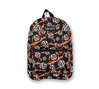 Bioworld Dragon Ball Z Logo Bolt - Zaino con licenza ufficiale, formato A4, con custodia imbottita per laptop e tablet, per bambini, ragazzi e adulti