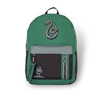 Bioworld Harry Potter Slytherin Mixblock zaino con tirante a fettuccia, adatto per formato A4 con tasca interna imbottita per laptop/tablet