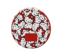 Bioworld Hello Kitty - Organizer da viaggio con stampa su tutta la superficie, 12,7 cm, Hello Kitty Face Rosso, OSFA
