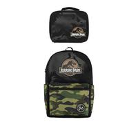 Bioworld Jurassic Park INGEN Camo 17" Backpack and Lunch Tote Set