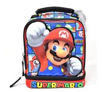 Bioworld Kids Insulated Lunch Bag with Handle - Super Mario Drop Bottom Rectangl