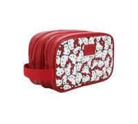 Bioworld Kit cosmetico da toilette, Hello Kitty Face AOP Rosso, OSFA