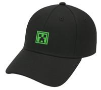 Bioworld Minecraft Creeper - Cappellino da baseball, con logo verde, regolabile