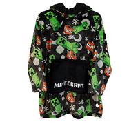 Bioworld Minecraft Creeper TNT Kids Snuggle - Coperta con cappuccio oversize Snoodie