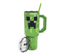 Bioworld Minecraft Creeper Ultimate 40 Oz. Stainless Steel Tumbler With Pixelate