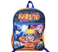 Bioworld Naruto 16" Backpack with 1 Front Pocket- Perfect for Preschool & Elemen
