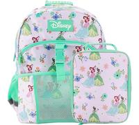 Bioworld Set zaino e portapranzo da 40,6 cm per scuola e viaggio, Principesse Disney Verde