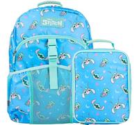 Bioworld Set zaino e portapranzo da 40,6 cm per scuola e viaggio, Stitch Disney Blu