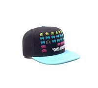 Bioworld Space Invaders Formation Snapback Cappellino da Baseball, Nero/Turchese (SB588464SPI), Blu (Blu Blu), Taglia Unica, Blu (Blu Blu), Taglia Unica