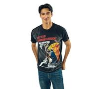 Bioworld T-shirt da uomo a maniche corte con stampa del film Texas Chainsaw Massacre, oversize, girocollo, Poster del film Rdr, L