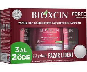 BIOXCIN FORTE Shampoo 3 confezioni risparmio da 300 ml contro la caduta intensa dei capelli - Efficace e veloce - Con Bio Complex B11