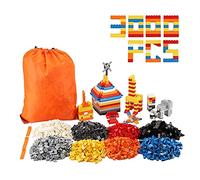 BIOZEA Set di mattoni classici da 3000 pezzi, per giocattoli educativi per bambini, compatibile con tutte le marche più importanti